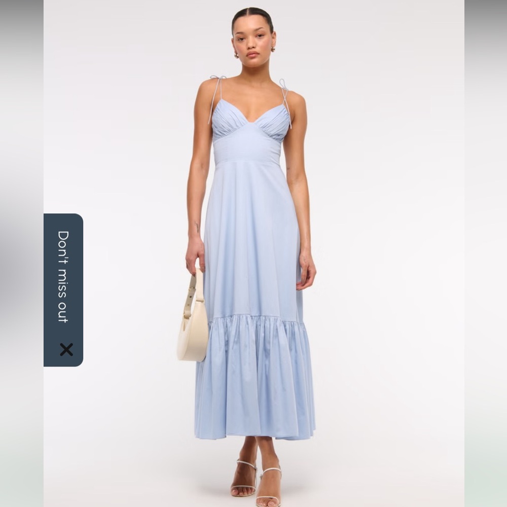 Tie-Strap Tiered Maxi Dress